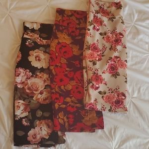 LuLaRoe Floral Pencil Skirt Bundle 😍